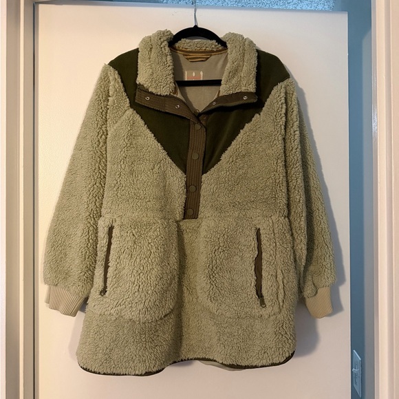 FP Movement Fall to Rise Fleece Quarter Snap Jacket Small - Picture 2 of 9